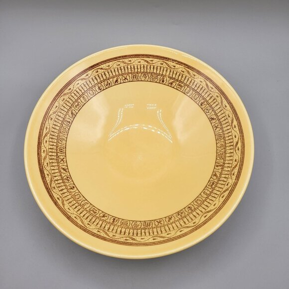 Pharohs Gold Taylor Smith Taylor TST Master Salad and 6 Salad Place Bowls Set - Picture 5 of 11